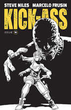 Image: Kick-Ass #10 (cover B - B&W)  [2018] - Image Comics
