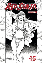 Image: Red Sonja Vol. 05 #11 (incentive 1:50 cover - Pepoy B&W) - Dynamite