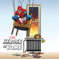 Image: Heroes at Home #1 (incentive 1:25 cover - Quesada) - Marvel Comics