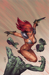 Image: Invincible Red Sonja #7 (cover L - Linsner virgin) - Dynamite