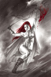 Image: Red Sonja Black White Red #5 (cover I - Parrillo virgin) - Dynamite