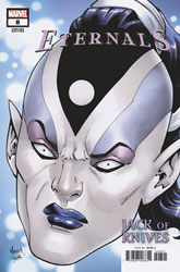 Image: Eternals #8 (variant Headshot cover - Nauck) - Marvel Comics