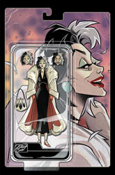 Image: Disney Villains: Cruella De Vil #1 (cover F incentive 1:10 Action Figure - virgin) - Dynamite