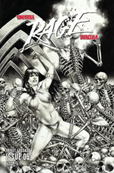 Image: Vampirella / Dracula: Rage #5 (cover G incentive 1:10 - Vigonte line art) - Dynamite