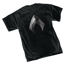 Image: Justice League T-Shirt: Aquaman Symbol  (M) - Graphitti Designs