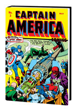 Image: Golden Age Captain America Omnibus Vol. 01 HC  (Direct Market cover - Alex Schomburg) - Marvel Comics