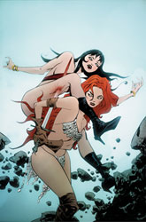 Image: Vampirella vs. Red Sonja Vol. 02 #1 (cover L incentive 1:40 - Lee virgin) - Dynamite