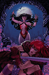 Image: Vampirella vs. Red Sonja Vol. 02 #1 (cover M incentive 1:50 - Quinones virgin) - Dynamite